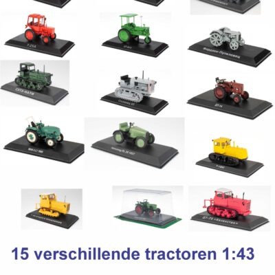 15 Verschillende tractoren in schaal 1:43