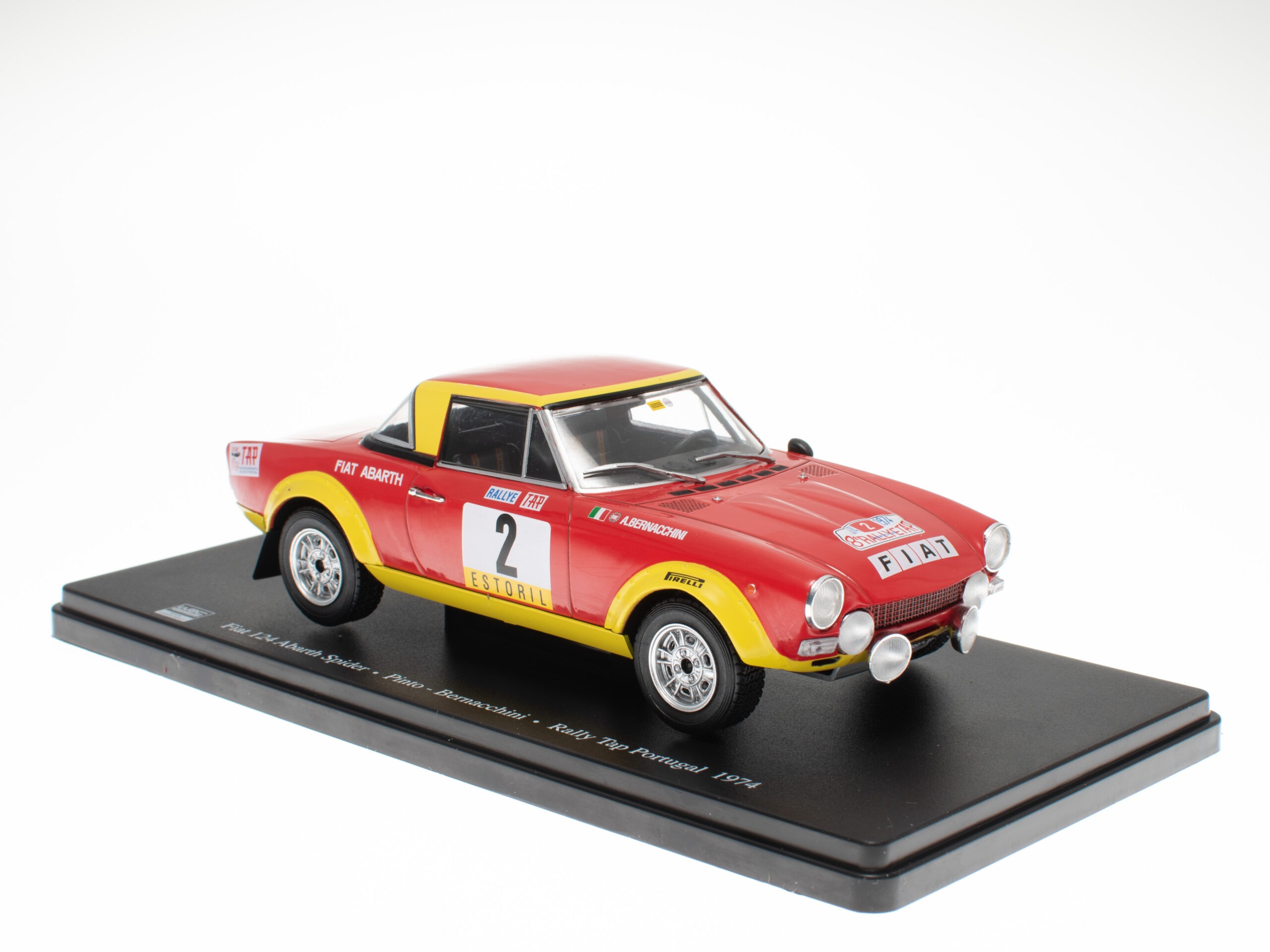 Fiat 124 Abarth Spider – Pinto – Bernacchini  – Rally Tap Portugal 1974 - Afbeelding 5