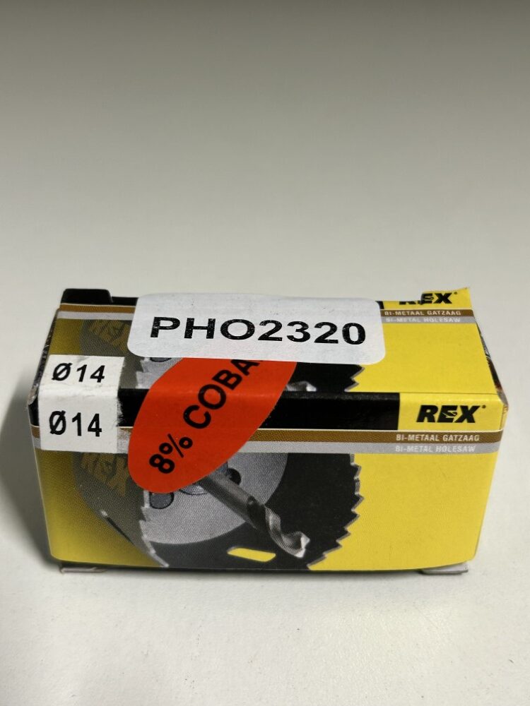 2 x Rex Bi-metaal gatzaag 8% kobalt 14mm