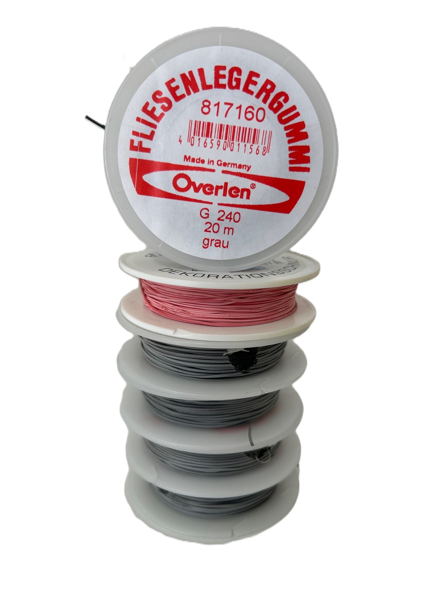 6 Rol rubber voor spanhoekjes tegelzetten 20 mtr.