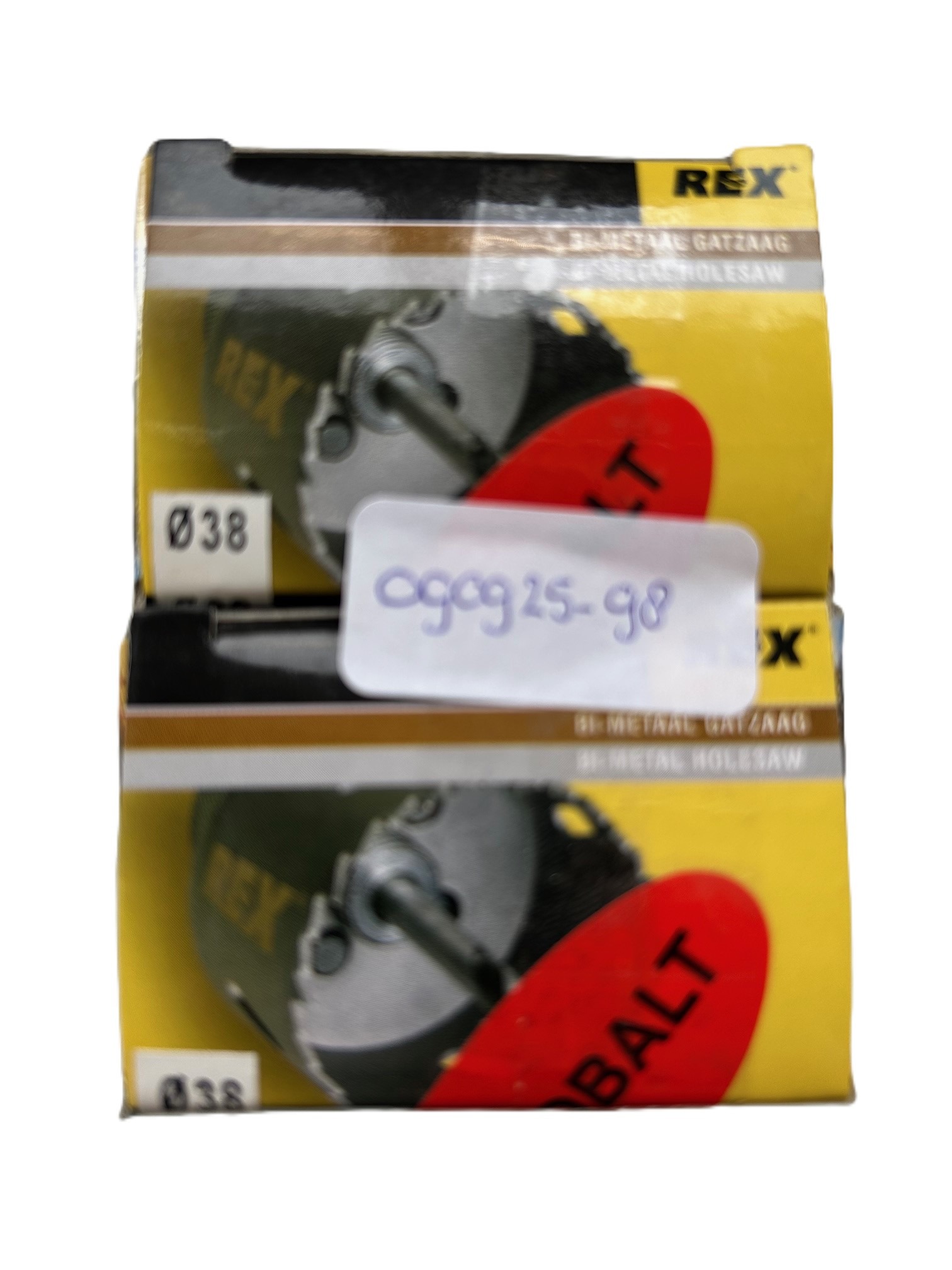 2 x Rex Bi-metaal gatzaag 8% kobalt 38mm