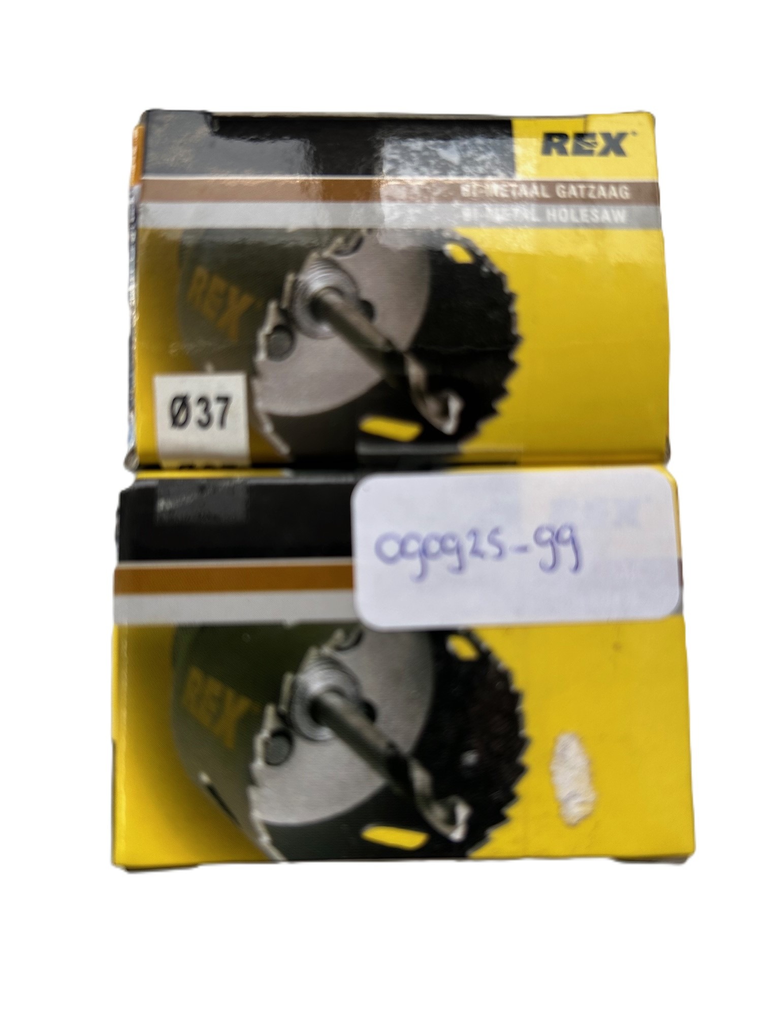 2 x Rex Bi-metaal gatzaag 8% kobalt 37mm